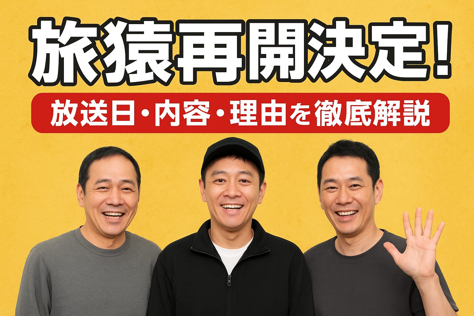 旅猿再開決定