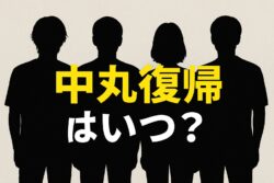 中丸の復帰はいつ