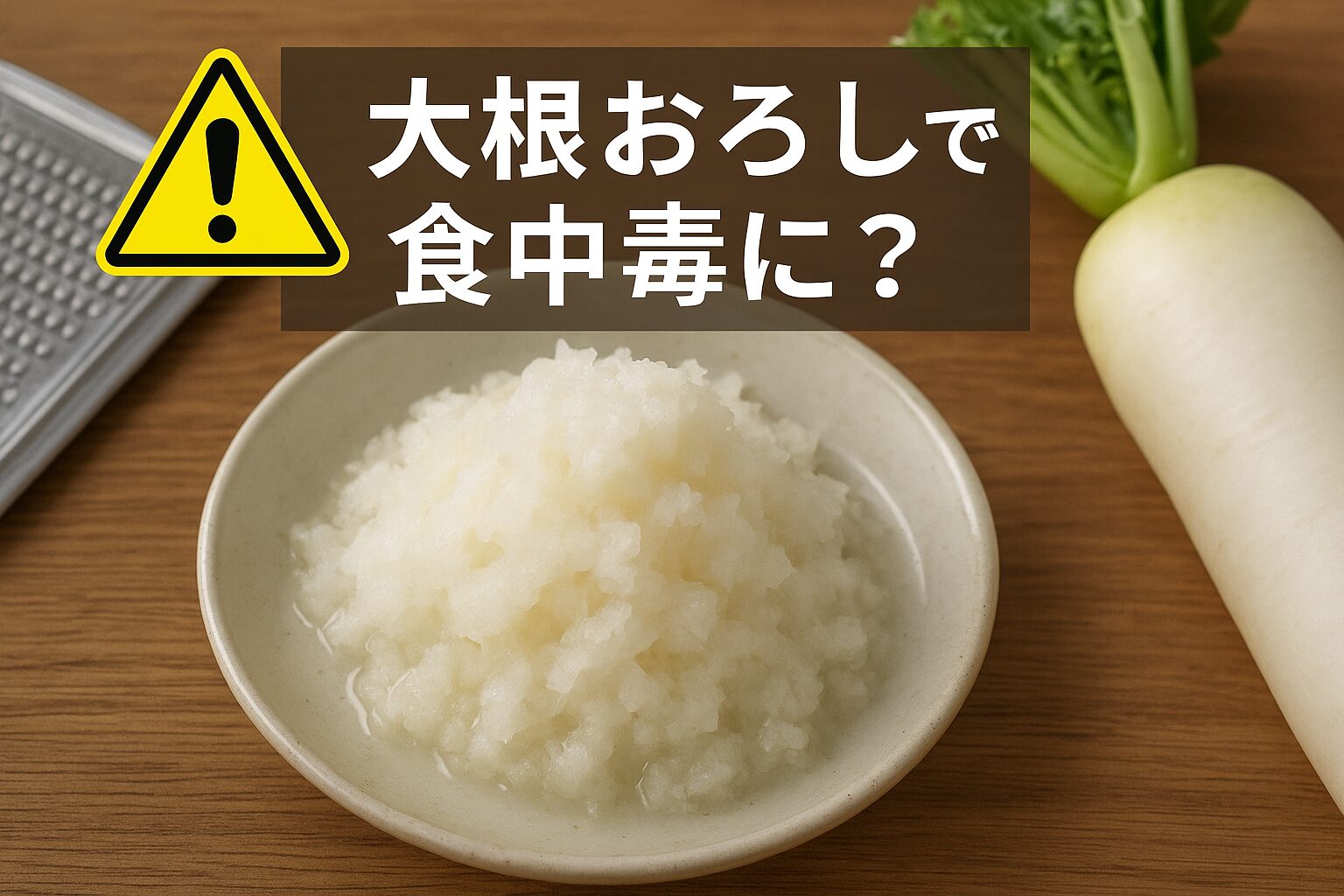 大根おろしで食中毒に?知らないと危険な原因と予防法