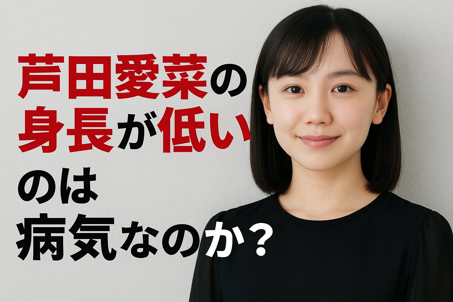 芦田愛菜が身長が低いのは病気なのか