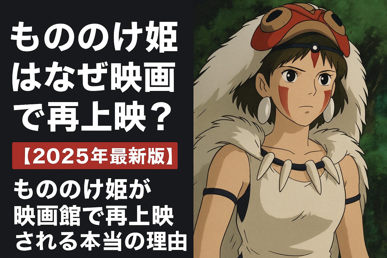 もののけ姫が映画館で再上映される本当の理由