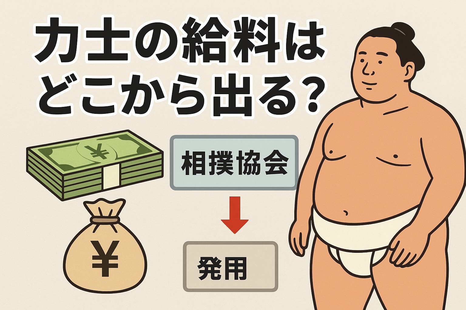 力士の給料はどこから出る？