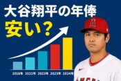大谷翔平の年俸推移は本当に安い？