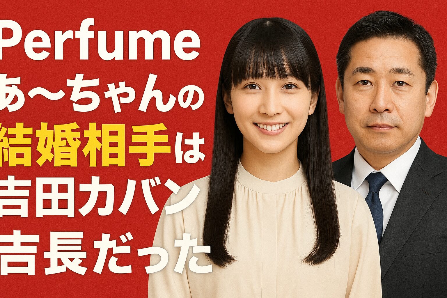 【Perfumeあ〜ちゃん】結婚相手が吉田カバン社長！