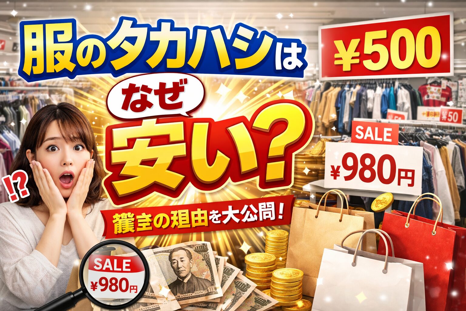 【服のタカハシ】なぜ激安？しまむらより安い秘密を解説