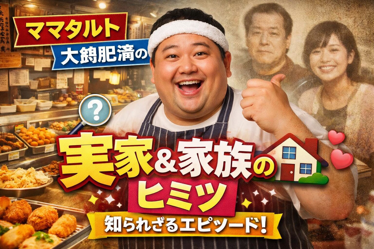 【ママタルト】大鶴肥満の実家は惣菜屋？