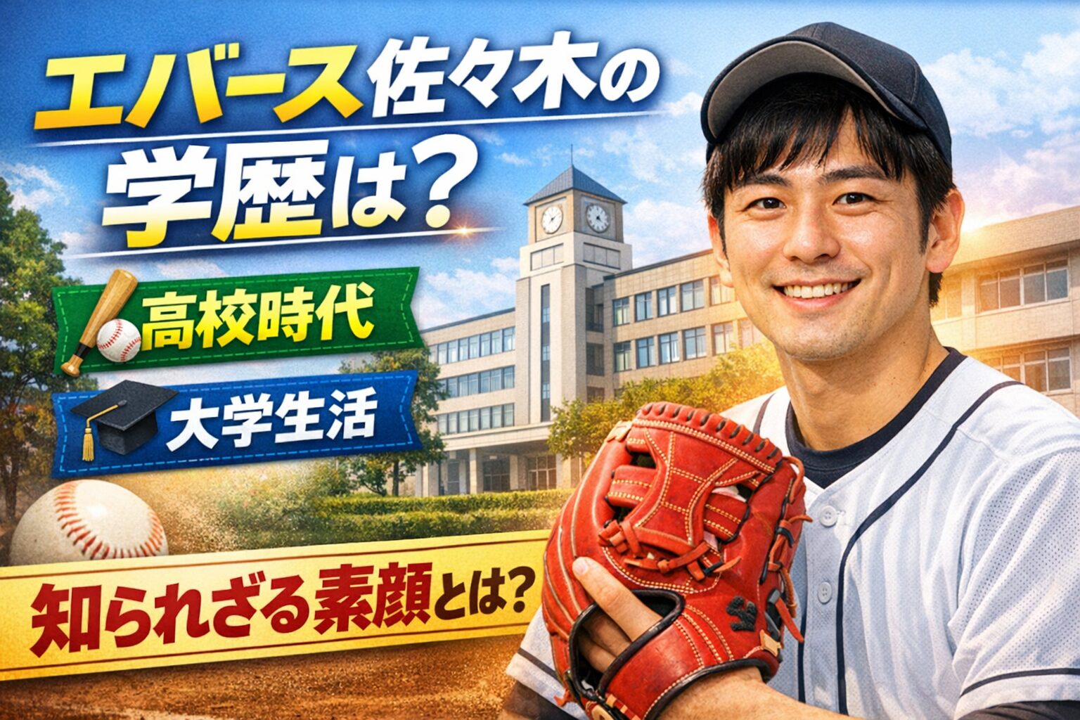 エバース佐々木の学歴は？