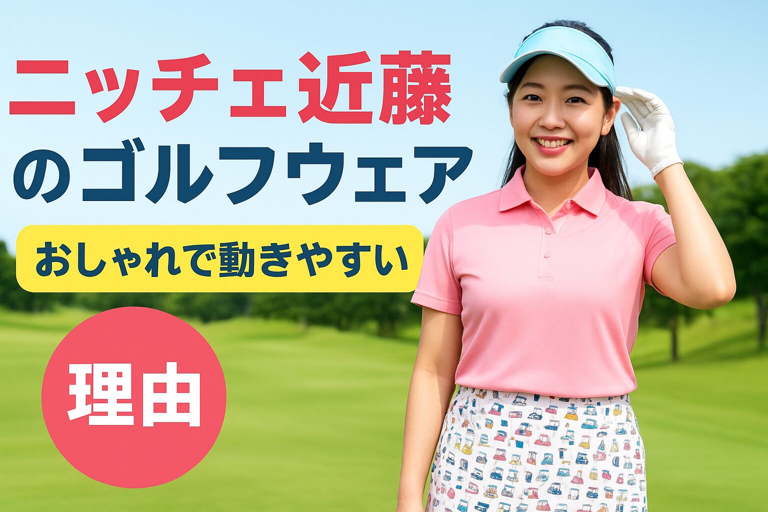 ニッチェ近藤のゴルフウェアはなぜ人気？真似しやすい着こなし解説