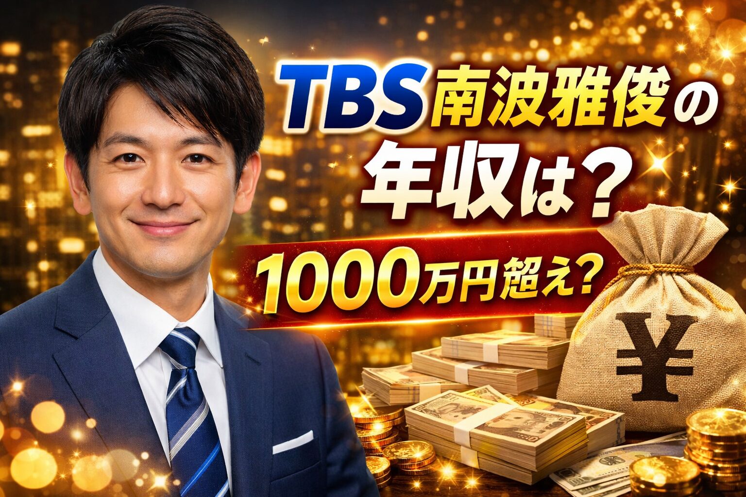 TBS南波雅俊の年収はいくら？