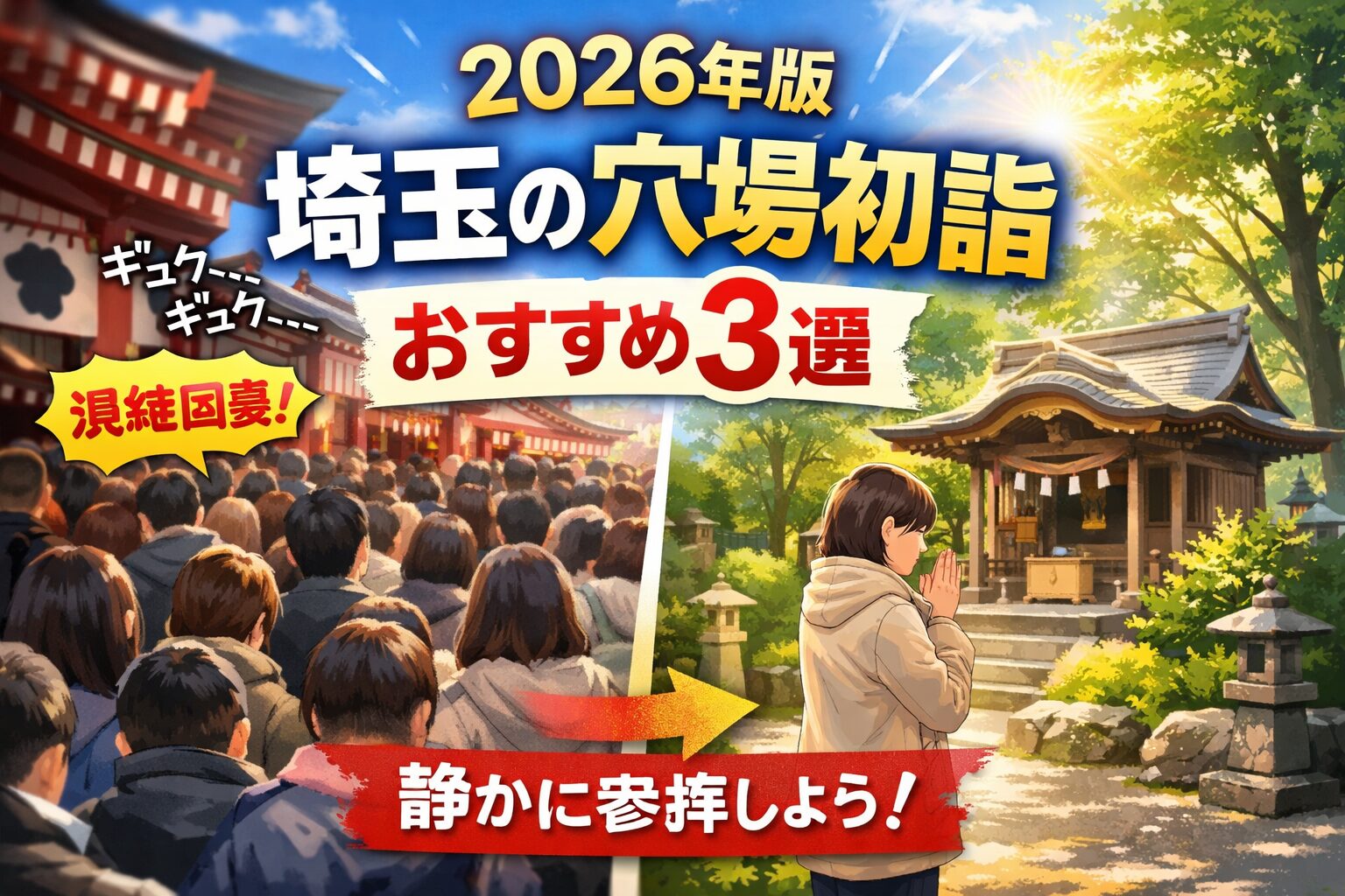 【2026年】埼玉の初詣おすすめ穴場3選