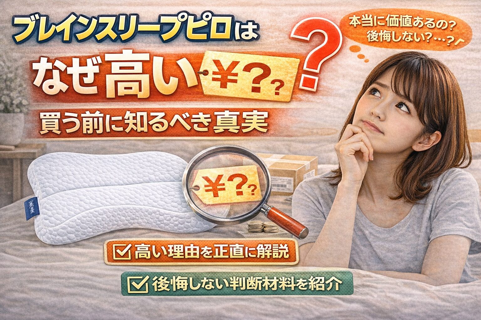ブレインスリープピローはなぜ高い？買う前に知るべき真実